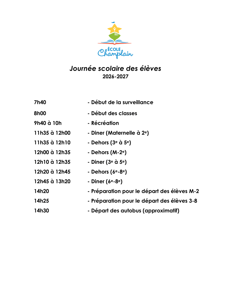 Journée scolaire des élèves1 1